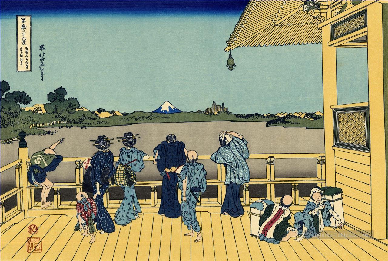 sazai Hall 500 Rakan temples Katsushika Hokusai ukiyoe Peintures à l'huile